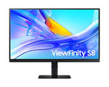 Samsung 27" ViewFinity S8 S27D804UAI IPS LED 16:9 3840x2160x60Hz 5ms 350cd 1000:1 178/ 178 1, 07 млрд DP; HDMI; USB-C (90 Вт); USB3.0x3;Tilt; Swiv; HAS; Pivot; VESA; Black LS27D804UAIXCI