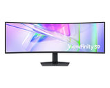 Samsung 49" ViewFinity S9 S49C950UAI Curved (VA 32:9 5120x1440x120Hz 5ms 350cd 3000:1 178/ 178 1, 07 млрд DP;HDMIx2; USB-C (90 Вт) USB3.0x3 Spk 2x5W HAS Tilt Swiv VESA Black LS49C950UAIXCI