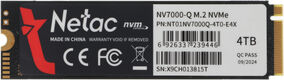 Netac SSD NV7000-Q 4TB PCIe 4 x4 M.2 2280 NVMe 3D NAND Netac SSD NV7000-Q 4TB PCIe 4 x4 M.2 2280 NVMe 3D NAND