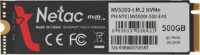Netac SSD NV5000-T 500GB PCIe 4 x4 M.2 2280 NVMe 3D NAND SSD Netac SSD NV5000-T 500GB PCIe 4 x4 M.2 2280 NVMe 3D NAND SSD