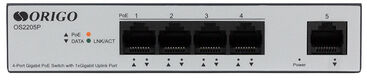 ORIGO Неуправляемый PoE-коммутатор OS2205P/60W/A1A ORIGO Неуправляемый PoE-коммутатор OS2205P/60W/A1A
