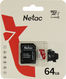 Netac P500 ECO 64GB MicroSDXC U1/C10 up to 80MB/s Netac P500 ECO 64GB MicroSDXC U1/C10 up to 80MB/s