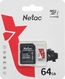Netac P500 ECO 64GB MicroSDXC U1/C10 up to 80MB/s Netac P500 ECO 64GB MicroSDXC U1/C10 up to 80MB/s