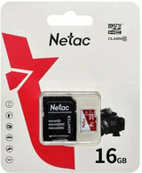 Netac P500 ECO 16GB MicroSDHC C10 up to 80MB/ s NT02P500ECO-016G-R