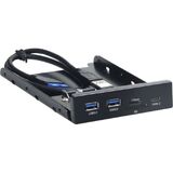 Планка USB 3.0 на переднюю панель 3.5" Gembird FP3.5-USB3-2A1C-CR&nbsp;<img style='position: relative;margin:0' src='/image/only_to_order_edit.gif' alt='На заказ' title='На заказ' />