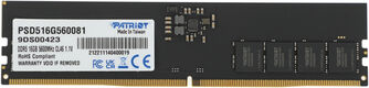 Patriot SL DDR5 DIMM 16GB 5600MHz CL46 1*16GB 46-46-46-90 1.1V Patriot SL DDR5 DIMM 16GB 5600MHz CL46 1*16GB 46-46-46-90 1.1V