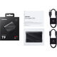 SSD Samsung T9 External 4Tb BLACK USB 3.2 Type-C (MU-PG4T0B/WW) 1year