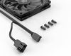 ID-COOLING TF-9215-K 92x92x15мм (80шт./кор, PWM, 4pin, черный, резиновые углы, 800-2800об/мин) BOX