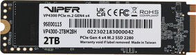Patriot Viper VP4300 2TB M.2 2280 NVMe PCIe 4.0 x4 R7400/W6800 TBW 2000TB DRAM-Buffered 3D NAND TLC Patriot Viper VP4300 2TB M.2 2280 NVMe PCIe 4.0 x4 R7400/W6800 TBW 2000TB DRAM-Buffered 3D NAND TLC