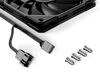 ID-COOLING TF-12015-K 120x120x15мм (40шт./кор, PWM, Low Noise, супер-тонкий, резиновые углы, черный, 500-2200об/мин) BOX