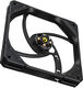 ID-COOLING TF-12015-K 120x120x15мм (40шт./кор, PWM, Low Noise, супер-тонкий, резиновые углы, черный, 500-2200об/мин) BOX