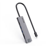 Docking Station WAVLINK USB-C Travel Mini/ 100W PowerDelivery/ 1xUSB3.0/ 1xUSB2.0/ 1xHDMI 4K 60HZ/ 1xGigabit LAN/ SD/ Micro SD Card Reader WL-UHP3409 Pro