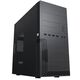 MiniTower Powerman ES555 Black PM-500ATX-F U3*2+U2*2 +2*combo Audio; additional HDD cage; intrusion switch; power button lock; Plastic Tooless part mATX