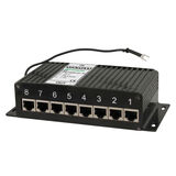 OSNOVO SP-IP8/ 1000(ver.2) Устройство грозозащиты для локальной вычислительной сети (скорость до 1000 Мбит/ с) на 8 портов. Двухступенчатая защита. Максимальное длительное рабочее напряжение (Uc) 6V. Но SP-IP8/1000(ver.2)