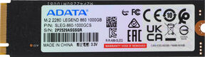 ADATA LEGEND 860 M.2 2280 NVMe PCIe 4.0 x4 1TB 6000/4000 COLOR BOX ADATA LEGEND 860 M.2 2280 NVMe PCIe 4.0 x4 1TB 6000/4000 COLOR BOX