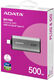 ADATA
Внешний SSD 500GB USB 3.2 Gen 2x2 Type-C R1050/W1000MB/s 3D NAND серый ADATA
Внешний SSD 500GB USB 3.2 Gen 2x2 Type-C R1050/W1000MB/s 3D NAND серый