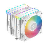 LGA20XX/ 1700/ 1200/ 115X/ AM5/ AM4 RET DEEPCOOL AG620 WH ARGB V2 (9шт/ кор, TDP 260W, PWM, ARGB DUAL Fan 120mm, 6 тепл. трубок, белый)