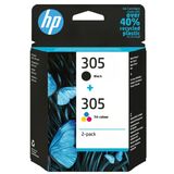 Картридж струйный HP 305 6ZD17AE черный/ трехцветный (120стр.) (2мл) для HP DJ 2300