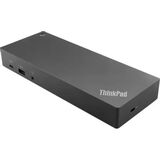 Lenovo [40AF0135CN] ThinkPad Hybrid USB-C With USB-A Dock (1xEthernet(RJ-45), 2xDP, 2x HDMI, 1xUSB-C( Data, 5V/ 3A power), 3xUSB3.1G2(10Gbps, 1always-on), 2xUSB2.0, 1x3.5mmStereo/ MicCP, Monitors:2, IP135W/ OP95W)