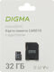 Micro SecureDigital 32GB Digma CARD10 V10 + adapter (DGFCA032A01)(1845091)