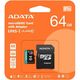 ADATA
Micro SecureDigital 64GB A-Data AUSDX64GUI3V30SA2-RA1 Premier Pro + adapter Class10 ADATA
Micro SecureDigital 64GB A-Data AUSDX64GUI3V30SA2-RA1 Premier Pro + adapter Class10