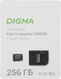 Micro SecureDigital 256GB Digma CARD30 + adapter (1845101) Class10 Micro SecureDigital 256GB Digma CARD30 + adapter (1845101) Class10