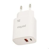 PERFEO Сетевое зарядное устройство с двумя разъемами USB-A+TYPE-C I4661