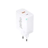PERFEO Сетевое зарядное устройство с двумя разъемами USB-A+TYPE-C I4663
