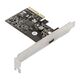 Exegate EX293839RUS Контроллер EXE-321 (PCI-E x4 v3.0, 20Gbps (USB3.2 GEN2x2) Type-C ext.