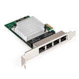 Сетевой адаптер ExeGate EXE-564 Exegate EX296211RUS (PCI-E x1 v2.0, 4xRJ45, UTP 10/ 100/ 1000Mbps, Realtek Chipset RTL8111H+ASM1184e)