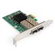 Exegate EX296229RUS Сетевой адаптер ExeGate EXE-82576-F2 (PCI-E x1 v2.0, порты 2xSFP, 10/100/1000Mbps, Gigabit Server NIC Intel Chipset 82576-F2) Exegate EX296229RUS Сетевой адаптер ExeGate EXE-82576-F2 (PCI-E x1 v2.0, порты 2xSFP, 10/100/1000Mbps, Gigabit Server NIC Intel Chipset 82576-F2)