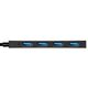 Exegate EX296928RUS USB-Хаб (концентратор) 4-в-1 ExeGate DUB-4P/3 (кабель-адаптер USB3.0 --> 4xUSB3.0, Plug&Play, черный)