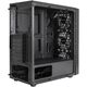 Exegate EX292859RUS Корпус Miditower ExeGate EVO-8243 (ATX, без БП, 2*USB+1*USB3.0, черный, 3 вент. с RGB подсветкой, боковая панель - закаленное стекло)