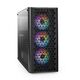 Exegate EX294965RUS Корпус Miditower ExeGate EVO-9202 (ATX, без БП, с окном, 1*USB+1*USB3.0, аудио, 3 вент. 12см с RGB подсветкой)
