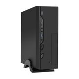 Корпус Desktop ExeGate MI-208U2-M400 Exegate EX296296RUS (mini-ITX/ mATX, БП M400 с вент. 8см, 1*USB+2*USB3.0, аудио, черный)