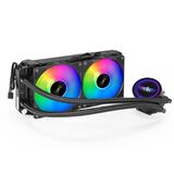 Комплект водяного охлаждения ExeGate BlackWater-240V2.PWM.RGB (RGB подсветка Exegate EX293457RUS