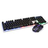 Комплект ExeGate Professional Standard Combo MK140 с подсветкой (клавиатура влагозащищенная 104кл.&nbsp;+ &nbsp;мышь оптическая 1000dpi Exegate EX295301RUS
