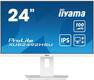 LCD Iiyama 23.8'' XUB2492HSU-W6 белый {IPS 1920x1080 100Hz 0.4ms HDMI DisplayPort USB M/M Pivot}