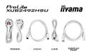 LCD Iiyama 23.8'' XUB2492HSU-W6 белый {IPS 1920x1080 100Hz 0.4ms HDMI DisplayPort USB M/M Pivot}