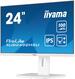 LCD Iiyama 23.8'' XUB2492HSU-W6 белый {IPS 1920x1080 100Hz 0.4ms HDMI DisplayPort USB M/M Pivot}