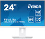 LCD Iiyama 23.8'' XUB2492HSU-W6 белый {IPS 1920x1080 100Hz 0.4ms HDMI DisplayPort USB M/M Pivot}