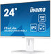 LCD Iiyama 23.8'' XUB2492HSU-W6 белый {IPS 1920x1080 100Hz 0.4ms HDMI DisplayPort USB M/M Pivot}