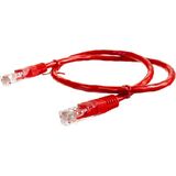 Cablexpert Патч-корд UTP PP6U-0.5M/ R кат.6 PP6U-0.5M/R
