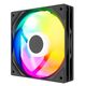 Powercase Вентилятор (M53-14 ARGB) Black 140x140x25mm (PWM, 80шт./кор, 4pin PWM (M+F)+ 3pin ARGB (M+F)