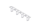Горизонтальный кабельный организатор Systeme Electric UT8425&nbsp;<img style='position: relative;margin:0' src='/image/only_to_order_edit.gif' alt='На заказ' title='На заказ' />