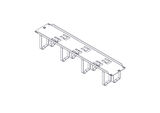 Горизонтальный кабельный организатор Systeme Electric UT8426D&nbsp;<img style='position: relative;margin:0' src='/image/only_to_order_edit.gif' alt='На заказ' title='На заказ' />