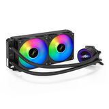 Комплект водяного охлаждения ExeGate BlackWater-240.PWM.ARGB (3 PIN 5V ADDRESSABLE RGB подсветка Exegate EX293458RUS