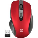Defender Prime MB-053 { Беспроводная оптическая мышь, красный, 6D, 800-1600dpi, бесшумн } [52052]
