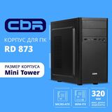 CBR Корпус mATX Minitower RD873 PCC-MATX-RD873-WPSU