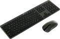 Клавиатура + мышь Oklick 300M клав:серый мышь:серый/черный USB беспроводная slim [1488402]